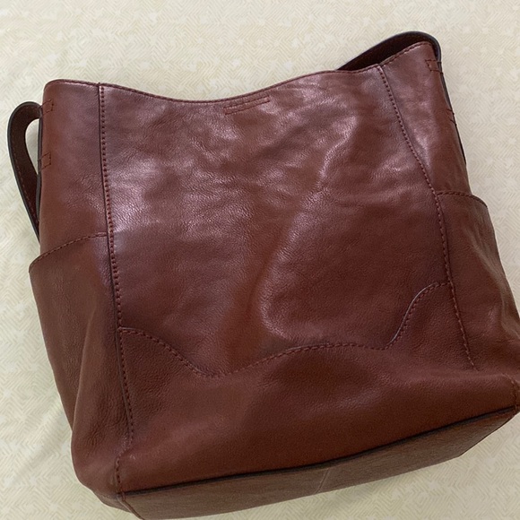 Frye Bags Frye Brown Leather Bucket Bag Poshmark